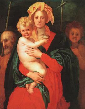 Jacopo Da Pontormo : Madonna and Child with St
